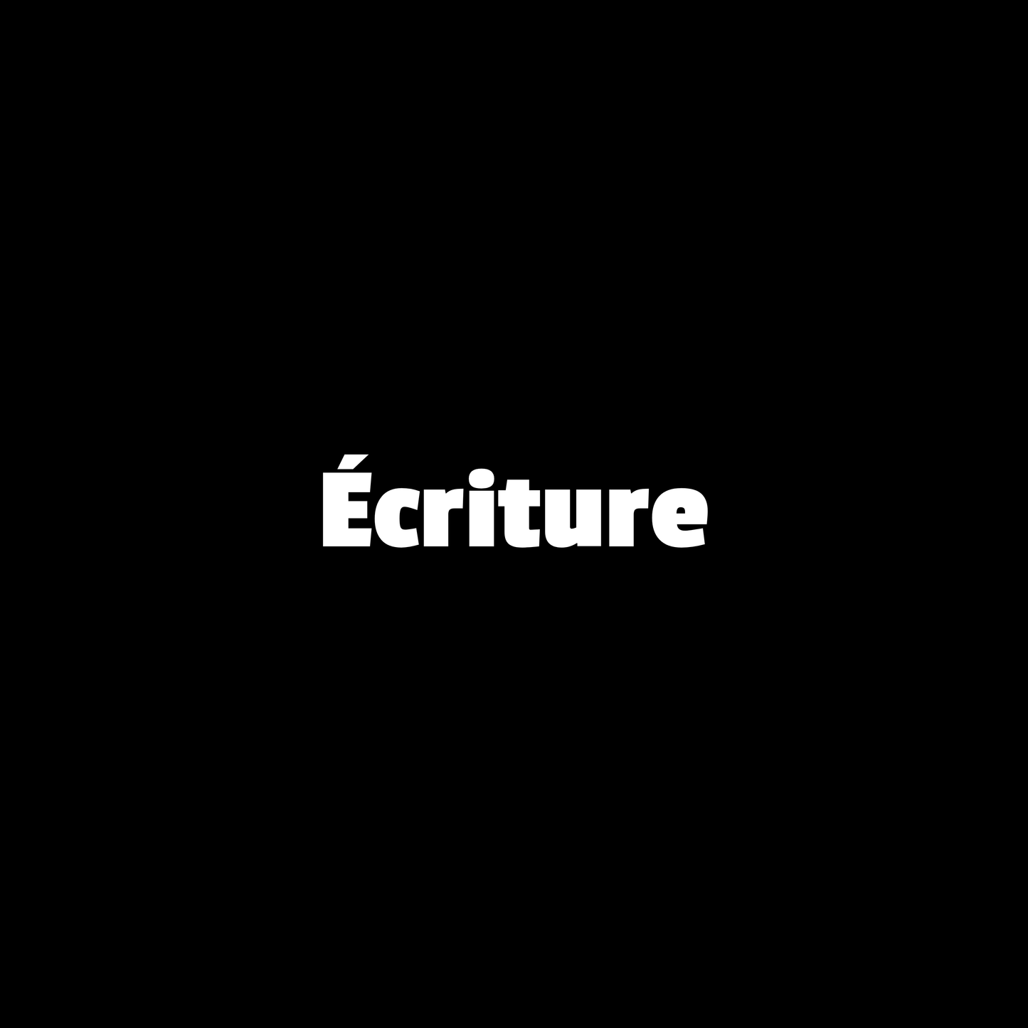 Écriture