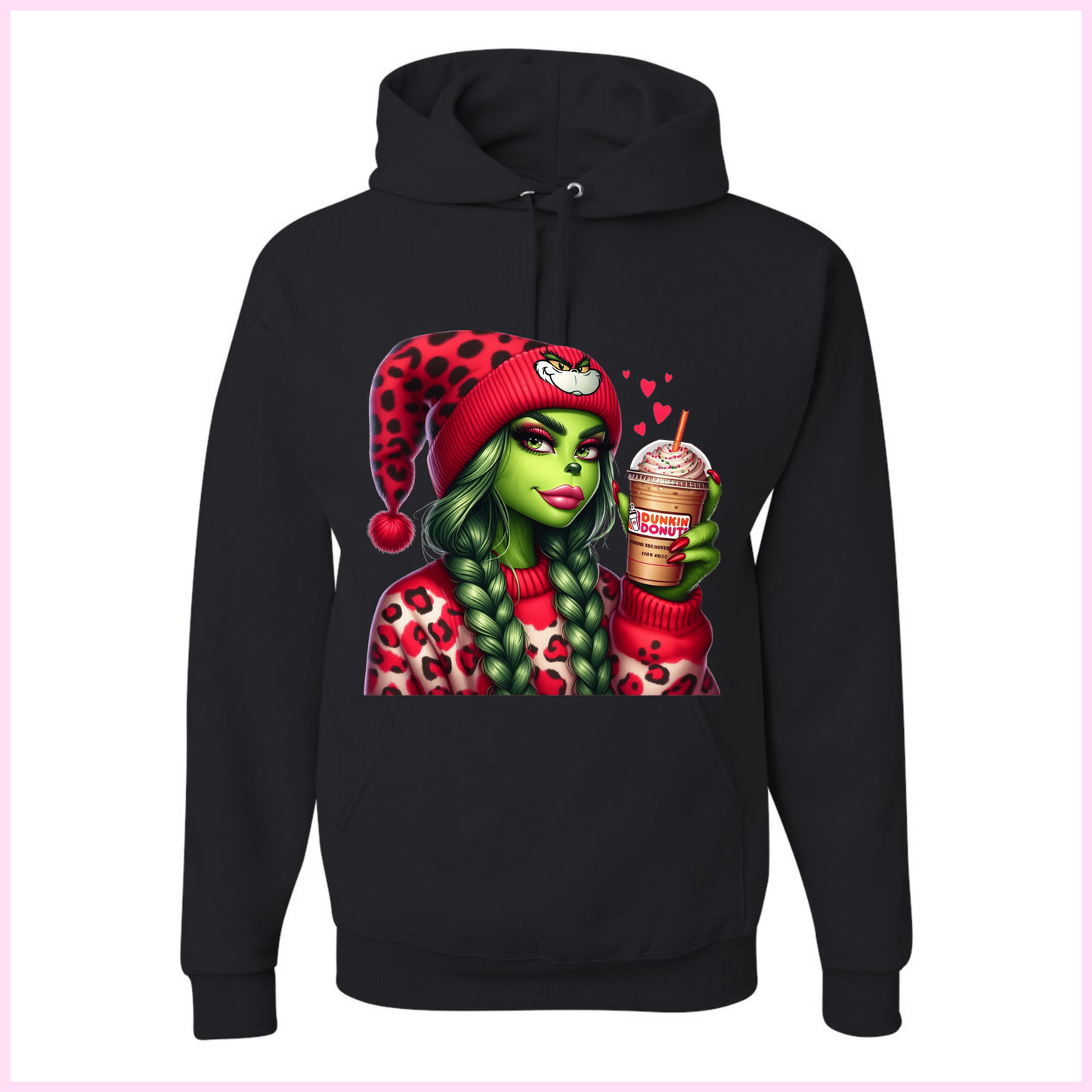 Coton Ouaté Unisexe - Red Grinchy Dunkin Donut