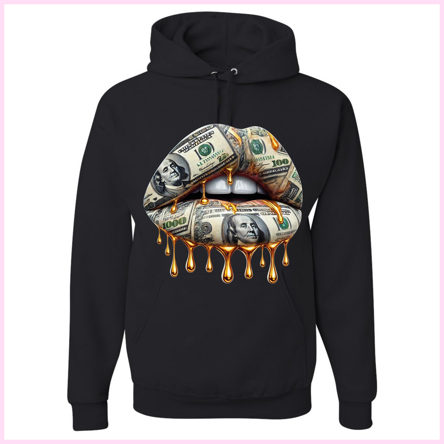 Coton Ouaté Unisexe - Drip Money Lips