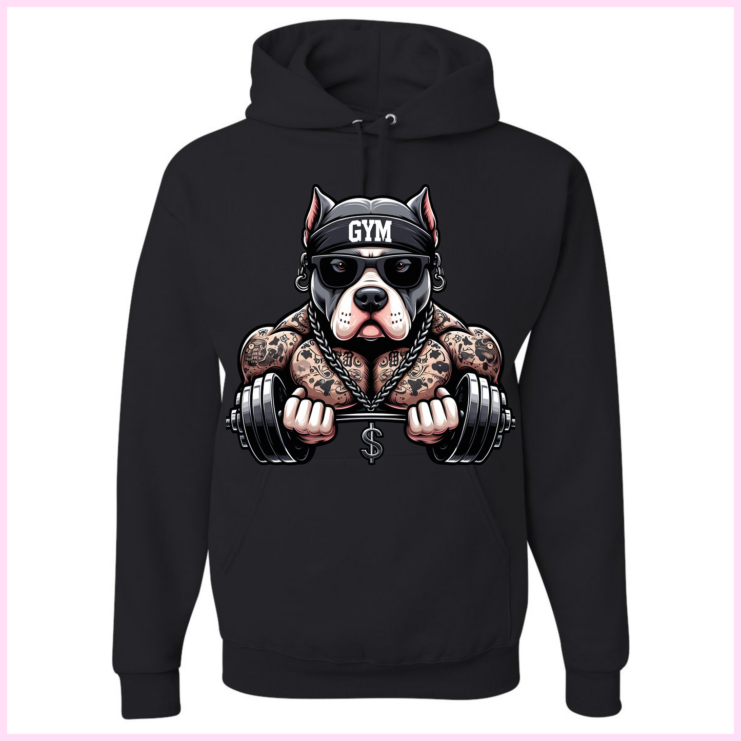 Coton Ouaté Unisexe - Black Pit Gym