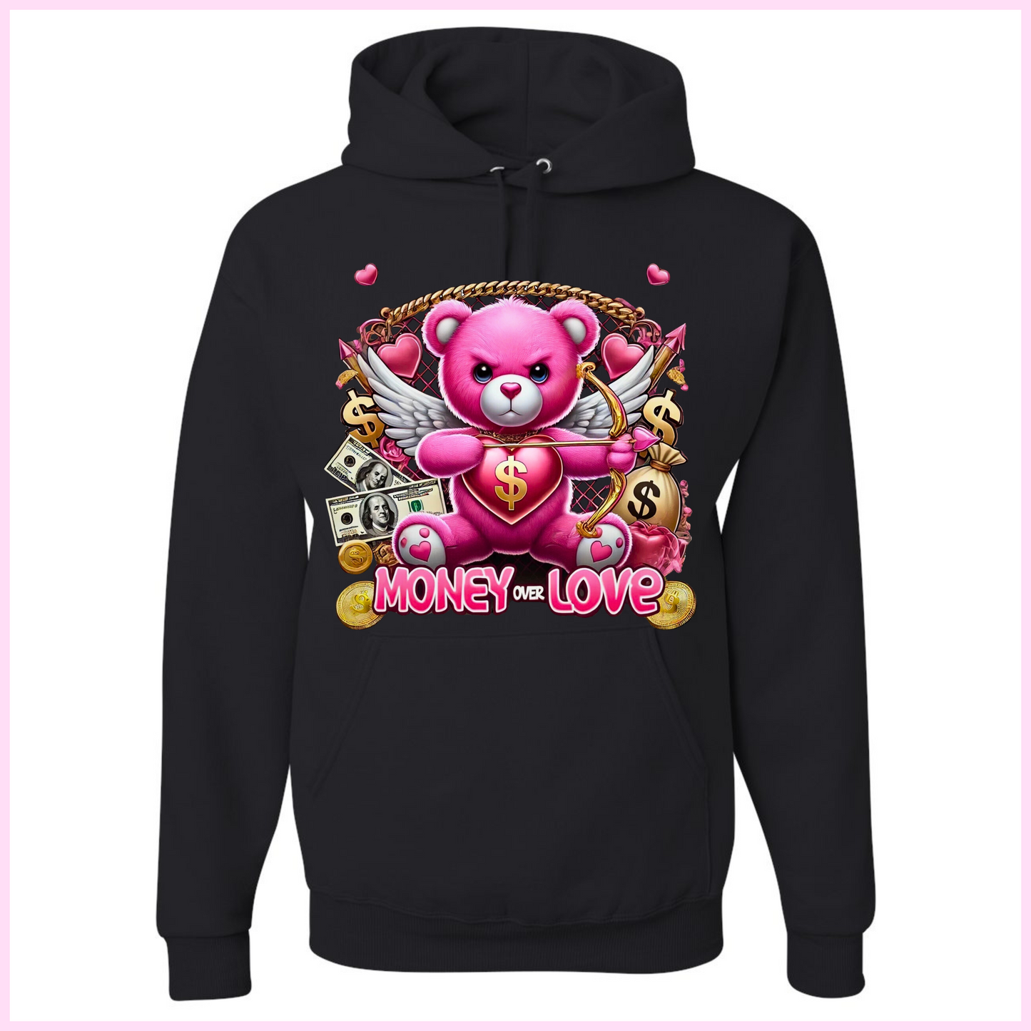 Coton Ouaté Unisexe - Cupid Pink Money Or Love