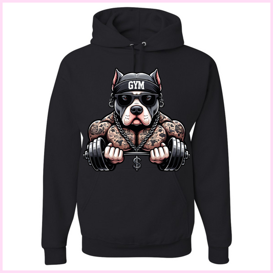 Coton Ouaté Unisexe - Black Pit Gym